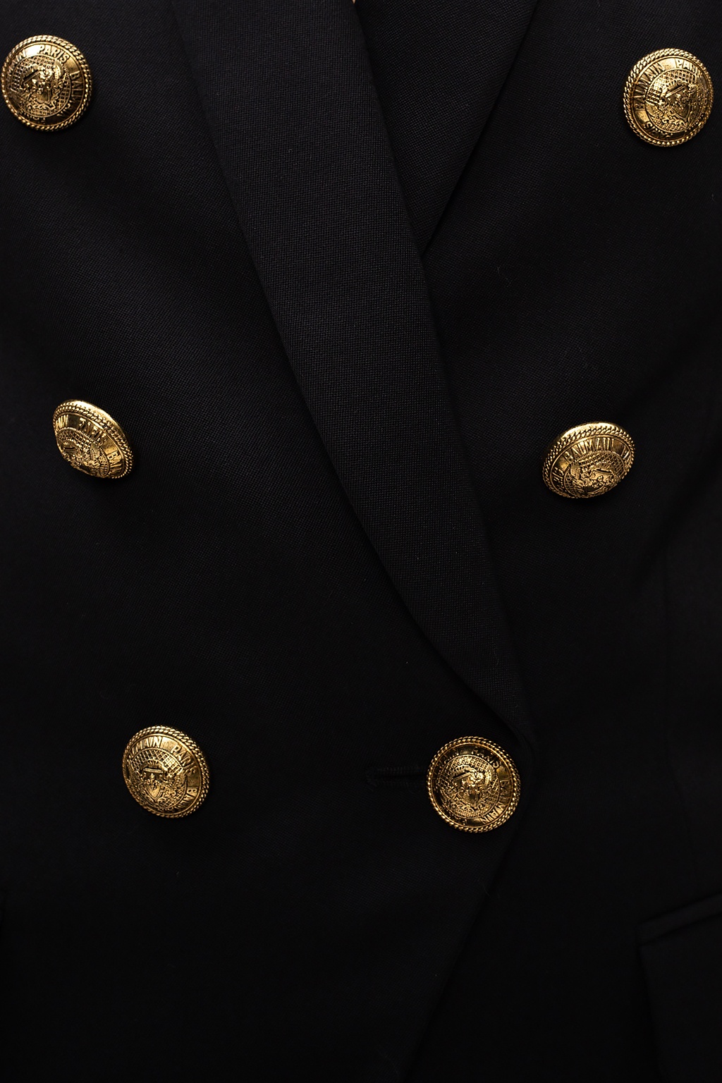 Balmain blazer discount gold buttons